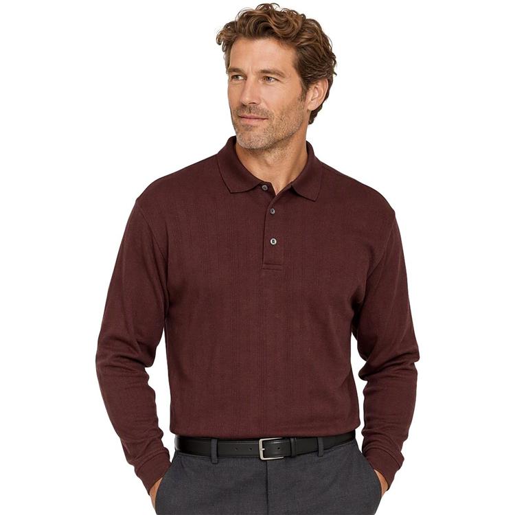 Mens Architect® Drop Needle Interlock Polo