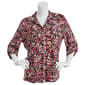 Womens Emily Daniels 3/4 Sleeve Button Down Disco Dot Top - image 1