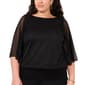Plus Size MSK Sparkle Dolman Sleeve Banded Bottom Blouse - image 1