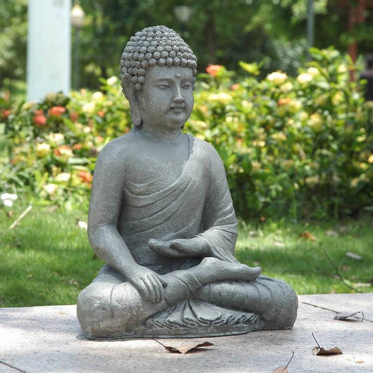 Hi-Line Gift Sitting Buddha Garden Statue