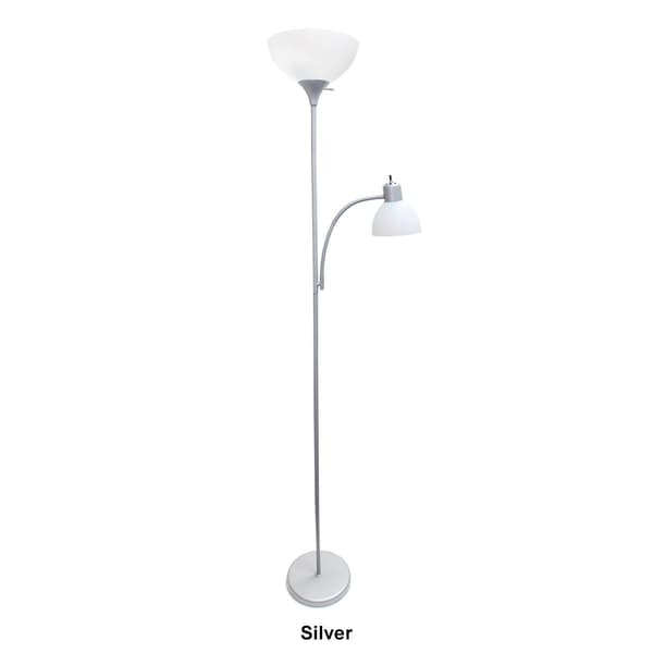 Simple Designs Floor Lamp with Reading Light