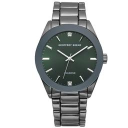 Mens Geoffrey Beene(R) 42mm Diamond Dial Bracelet Watch - GBA0027GU