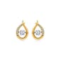 Nova Star® Gold over Silver Lab Grown Diamond Diamond Earrings - image 3