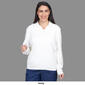 Womens Alfred Dunner Chenille Zip Front Lurex Cardigan - image 4