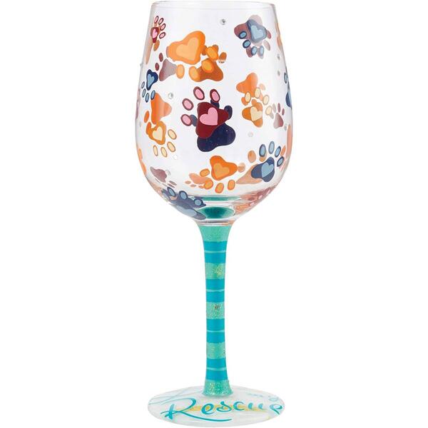 Enesco Lolita Love My Rescue Wine Glass - image 