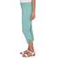 Womens Hearts of Palm Fresh Start Solid Tech Stretch Capris - image 4