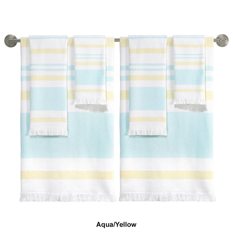 IZOD® Clubhouse Stripe 2pk. Hammam Bath Towel Collection