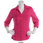 Petite Zac & Rachel Pleated Front Knit To Fit Button Down - image 4