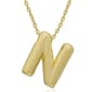 Plain Puff Initial N Pendant - image 1