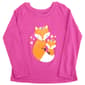 Girls &#40;4-6x&#41; Tales & Stories Long Sleeve Fox Family Tee - image 1