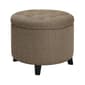 Convenience Concepts Designs4Comfort Fabric Round Storage Ottoman - image 1