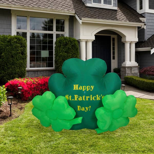 Northlight Seasonal 60" Inflatable Triple Shamrock Decoration