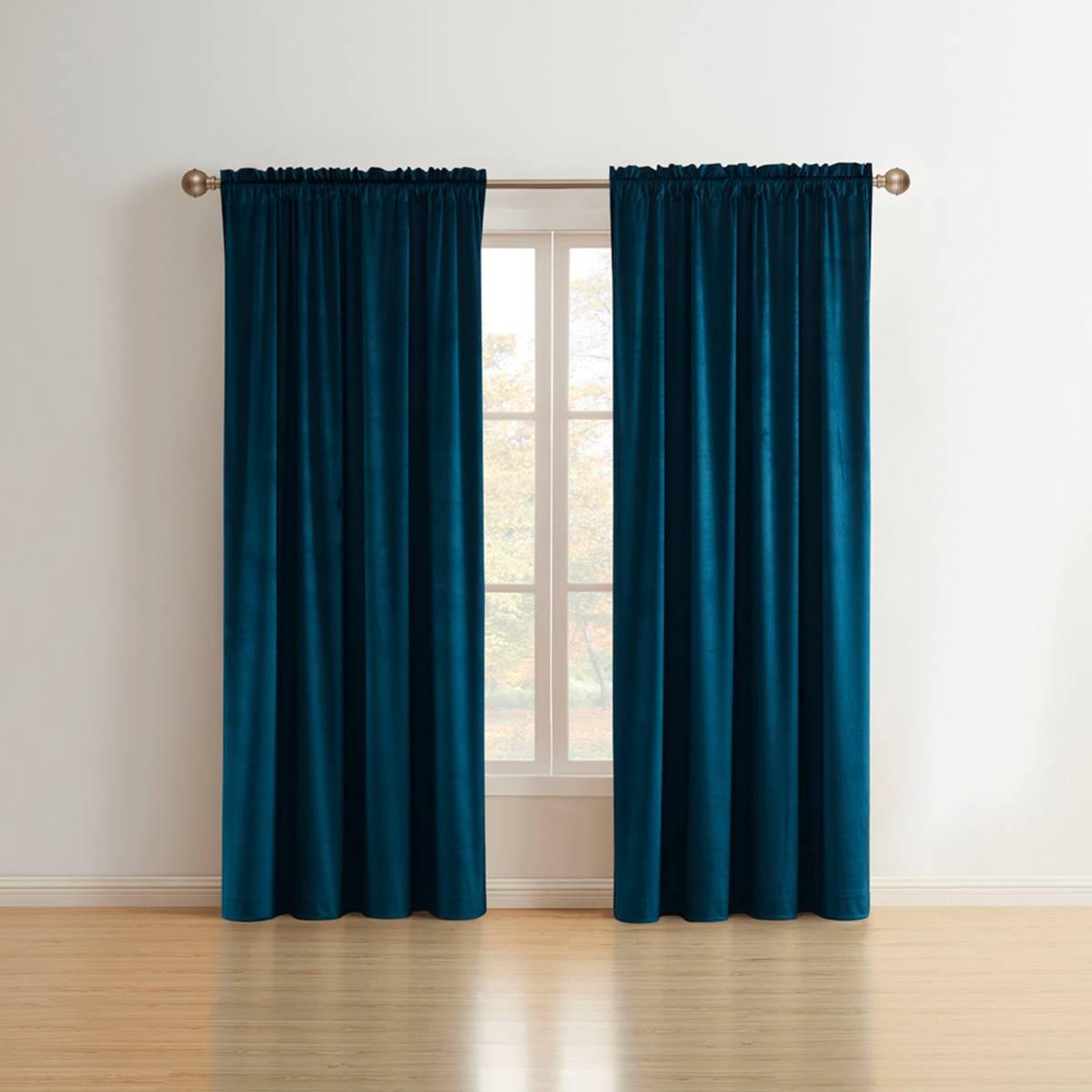 Lyon Velvet Rod Pocket Panel Curtain