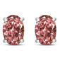 Haus of Brilliance 1/2ctw. Lab Grown Pink Diamond Oval Earrings - image 2