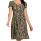 Plus Size Sami & Jo Short Sleeve Swirl Jacquard A-Line Dress - image 3