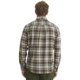 Mens LANDS’ END® Campside Flannel Shirt - Sepia