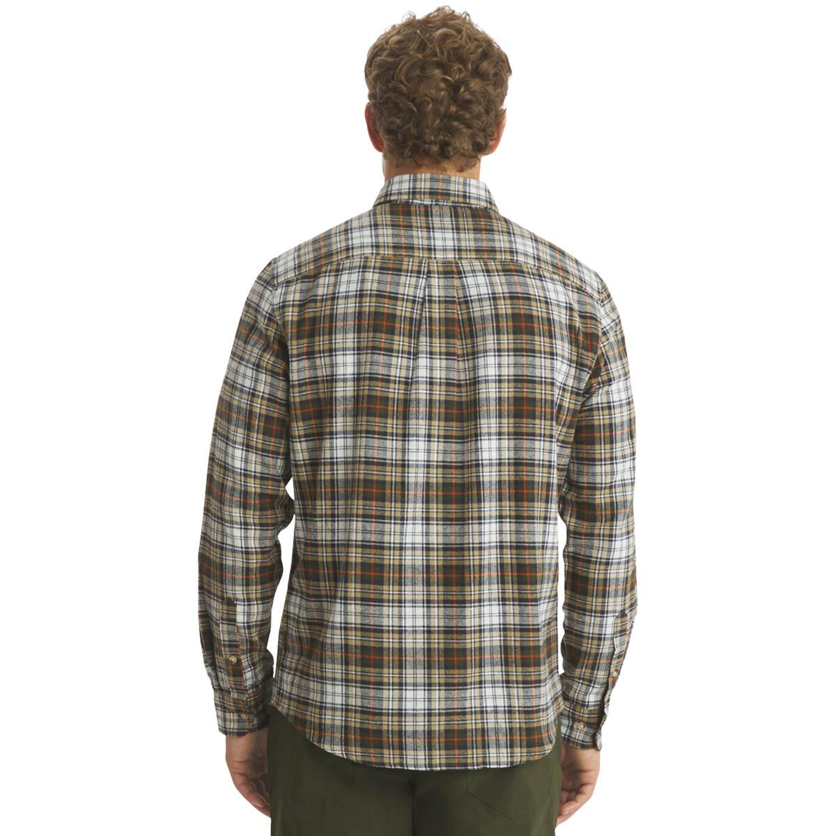 Mens LANDS’ END® Campside Flannel Shirt - Sepia