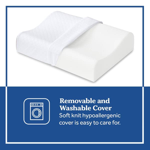 Sealy&#174; Essentials&#8482; Contour Curve Memory Foam Pillow