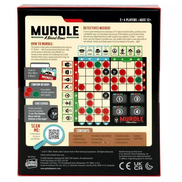 Endless Games Murdle Board Game