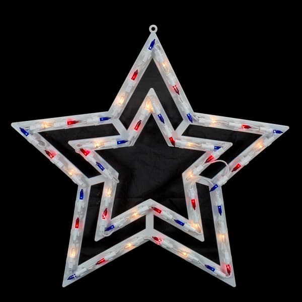 Northlight Seasonal 17in. Patriotic Star Window Silhouette