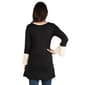 Womens 24/7 Comfort Apparel Hi-Low Tunic Maternity Top - Black - image 2