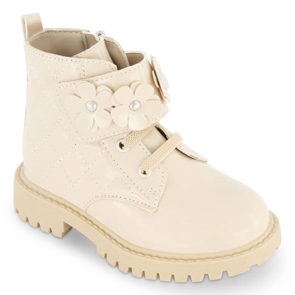Little Girls Jessica Simpson Daria Flower Combat Boots