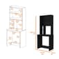 FM FURNITURE Sawgrass Black Computer Desk w/ Hutch - image 5