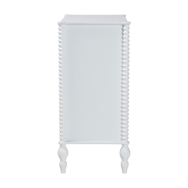 Baxton Studio Callison Spindle 4-Drawer Vertical Chest