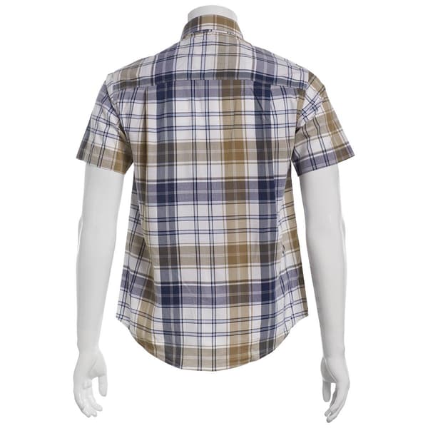 Mens Architect® Plaid Weekender Button Down Shirt - Blue
