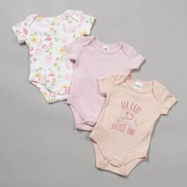 Baby Girl &#40;3-9M&#41; Little Beginnings&#40;R&#41; Floral Elephant Bodysuits
