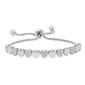 Accents Diamond Accent Heart Link Adjustable Bracelet - image 1