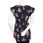 Womens Times Two Flutter Sleeve Floral Tie Waist Maternity Blouse - image 2