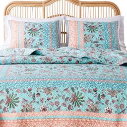 Greenland Home Fashions™ Audrey Tropical Turquoise Quilt Set