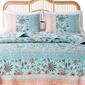 Greenland Home Fashions&#8482; Audrey Tropical Turquoise Quilt Set - image 2