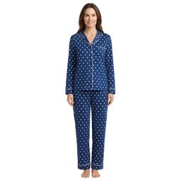 Womens Draper James Bamboo Jersey Dot Pajama Set