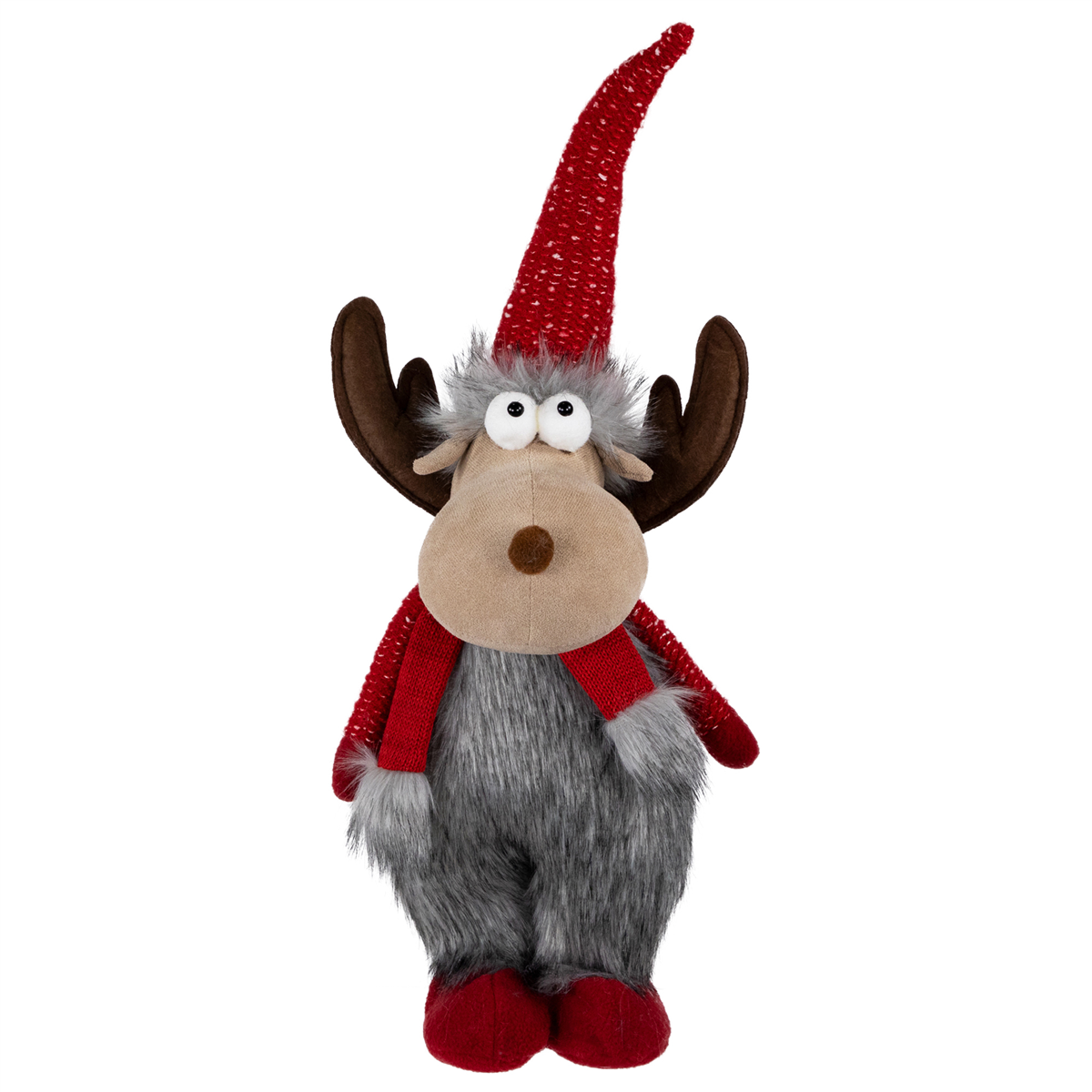 Northlight Standing Plush Moose Christmas Figure
