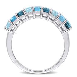 Gemstone Classics™ 2 1/2ctw. Blue Topaz Fashion Eternity Ring