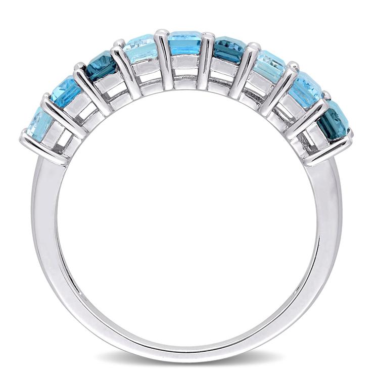 Gemstone Classics™ 2 1/2ctw. Blue Topaz Fashion Eternity Ring
