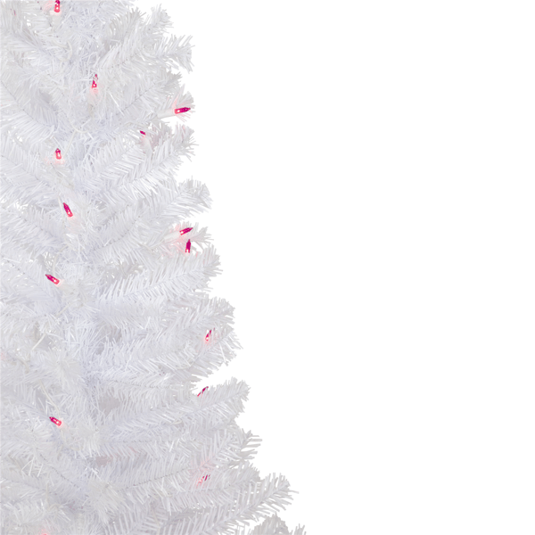 Northlight 4ft. Pre-Lit Slim Woodbury White Pine Christmas Tree