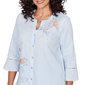 Petite Alfred Dunner St. Augustine Stripe Floral Blouse - image 5
