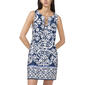 Womens MSK Sleeveless Damask Three Ring Sheath Dress - image 1