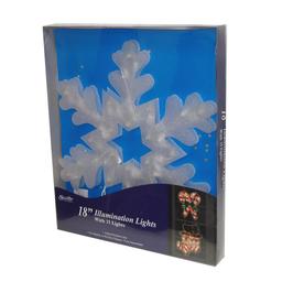 Sienna Snowflake Light Glazed Window Decor