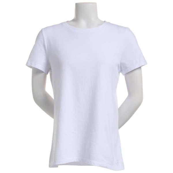 Womens Calvin Klein Performance Carbon Peach Short Sleeve Tee - image 
