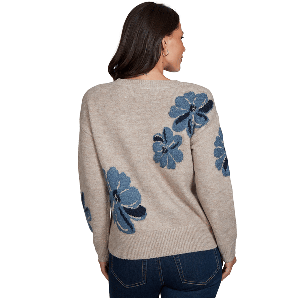 Petite Skye’s the Limit Signature Sweaters Floral Sweater