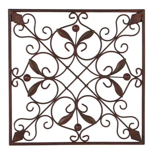 9th & Pike&#174; Rustic Style Square Floral Wall D&#233;cor - Set of 4