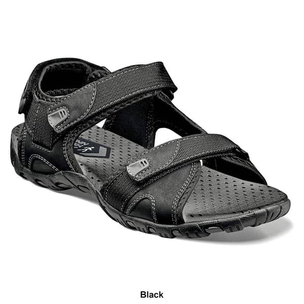 Mens Nunn Bush Rio Bravo 3-Strap Sprt Sandals