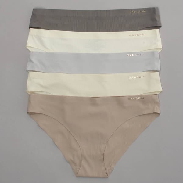 Womens Danskin 5pk. Micro Ribbed Bikini Panties DS3469-5PKAC