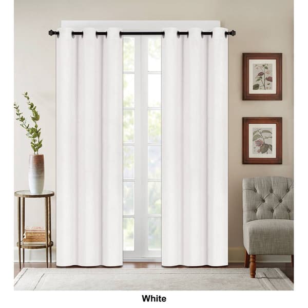 J&V Textiles Denver Embossed Blackout Grommet Curtain Panels