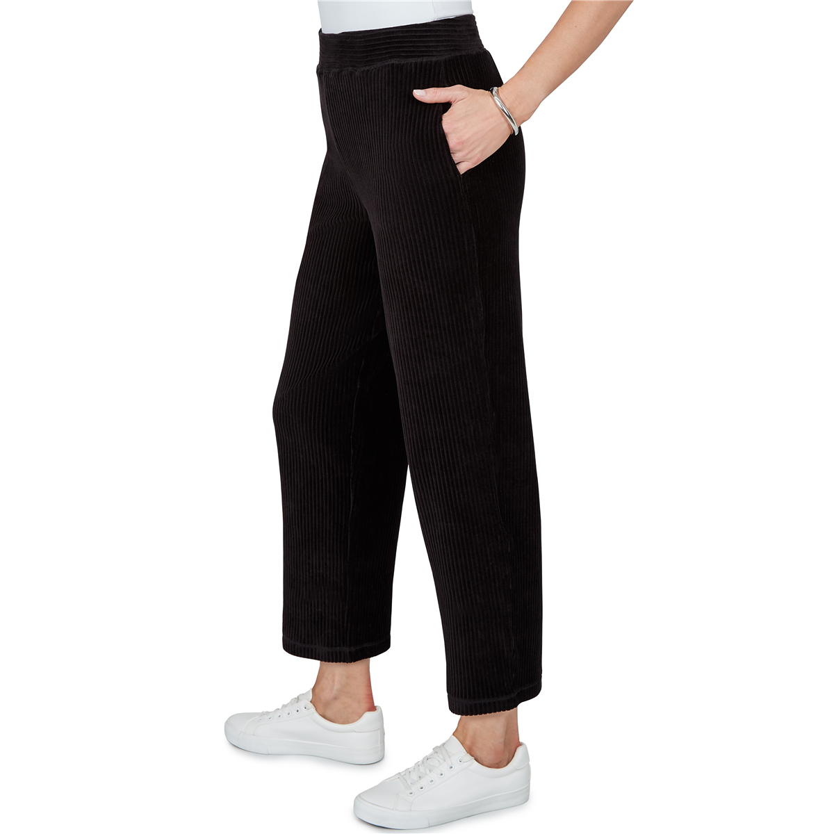 Womens Alfred Dunner Weekend Warrior Pull On Velour Pants