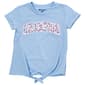 Girls (7-16) Champion(R) Tie Front Leopard Logo Tee - image 1